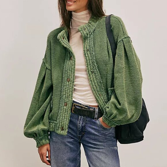 We The Free Cute In This Cardi Color: Frosty Spruce - Picture 2 of 5